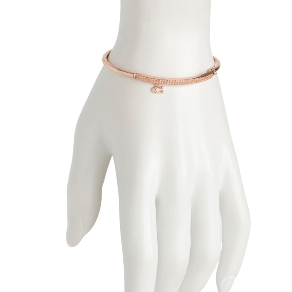 Coach Rose Gold Bar C Bracelet